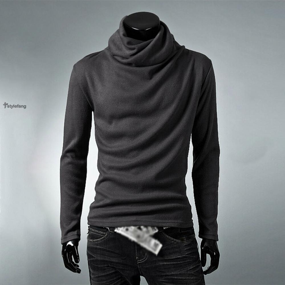 Pullover High Neck Turtleneck Slim Fit Pullover Jumper Sweater Men Tops Slim Warm Stretch New Knitwear Fashion | BigBuy360 - bigbuy360.vn