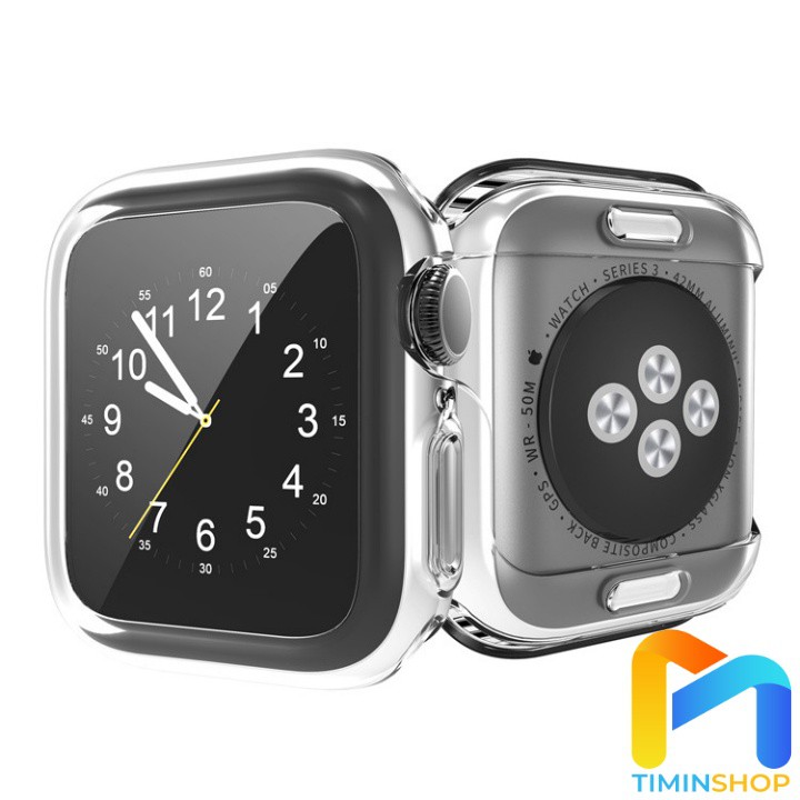 Ốp Apple Watch series 7/ 6/ 5/ SE - dẻo, trong suốt