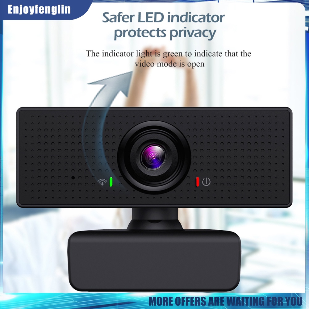 Webcam 2MP Full HD 1080P tích hợp micro USB làm đẹp tiện dụng | BigBuy360 - bigbuy360.vn