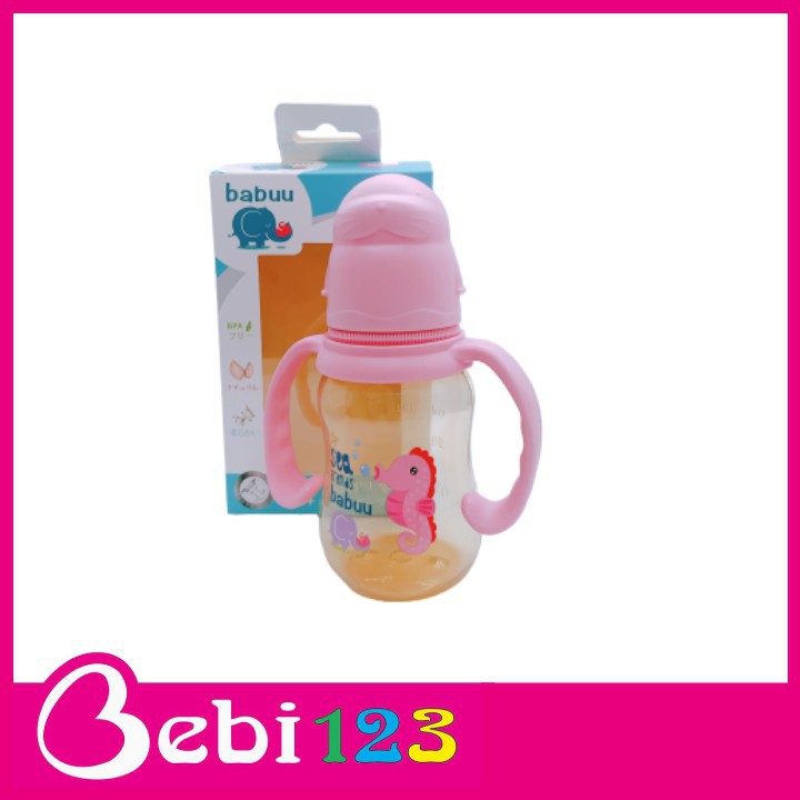 Bình sữa PPSU nắp hình thú Babuu Nhật Bản 120ml và 240ml cho bé