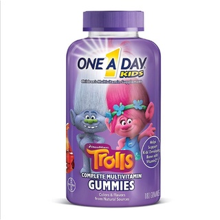 Kẹo dẻo vitamin cho trẻ em one a day kids trolls complete multivitamin gummies 180 viên.