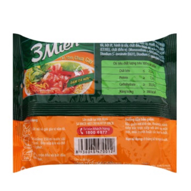 ( HSDThùng 30 gói mì 3 miền tôm chua cay( 30 gói x 65g) | BigBuy360 - bigbuy360.vn