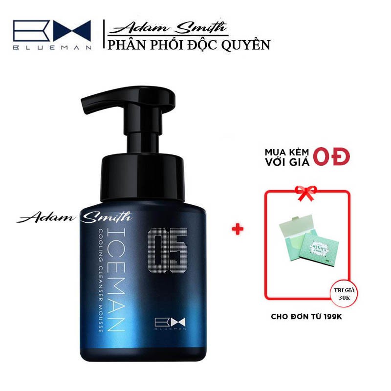 Sữa Rửa Mặt Nam BlueMan bọt mềm mịn rửa sạch bụi bẩn