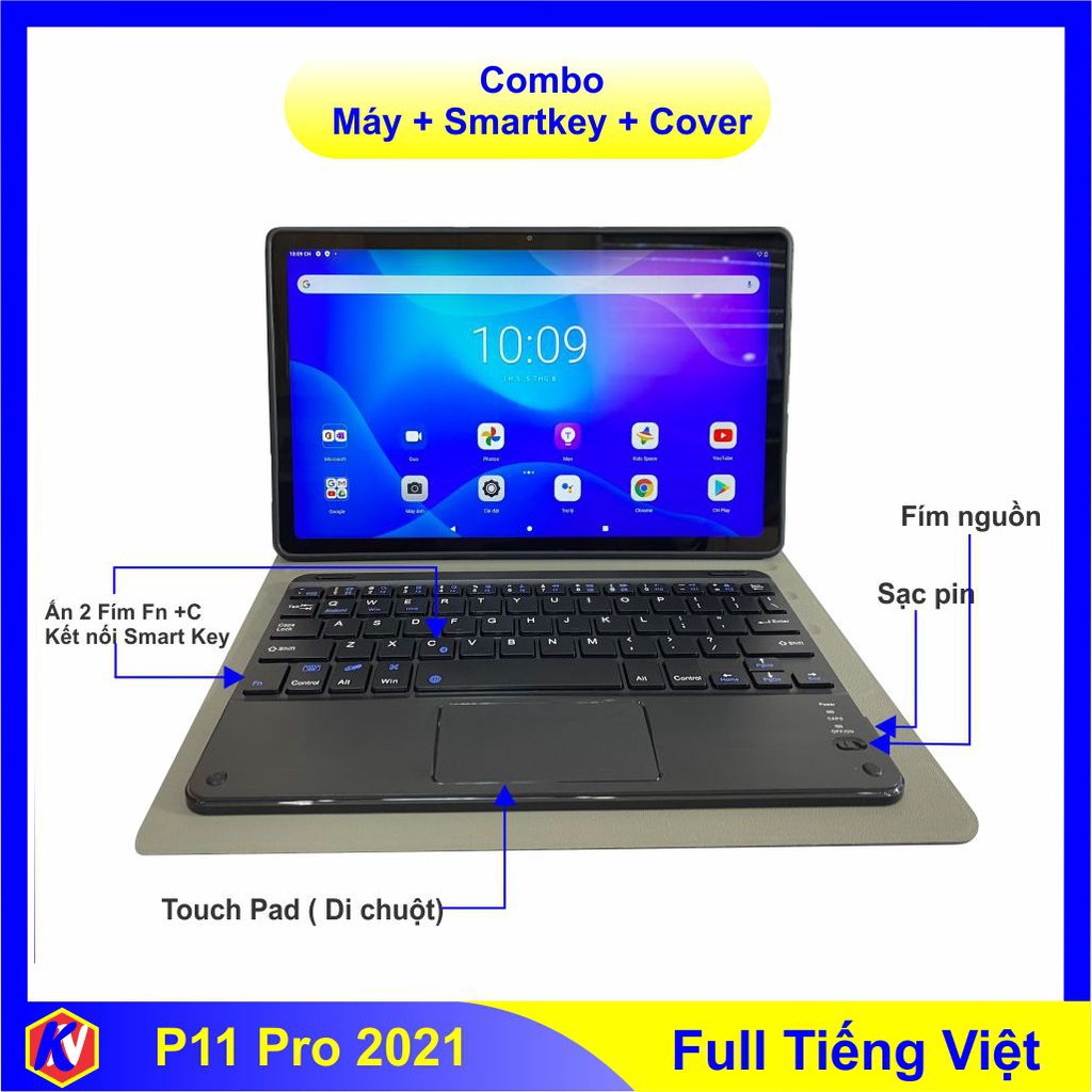 Máy tính bảng Xiaoxin Pad Pro 2021 P11 chip Snapdragon 870 5G (7 nm) pin 8600-NAM KHANH