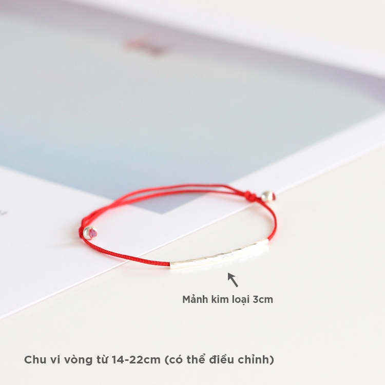 Vòng tay handmade sợi chỉ mảnh có tổng cộng 6 màu khác nhau