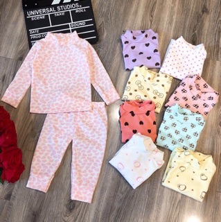 Bộ cotton cổ 3 phân