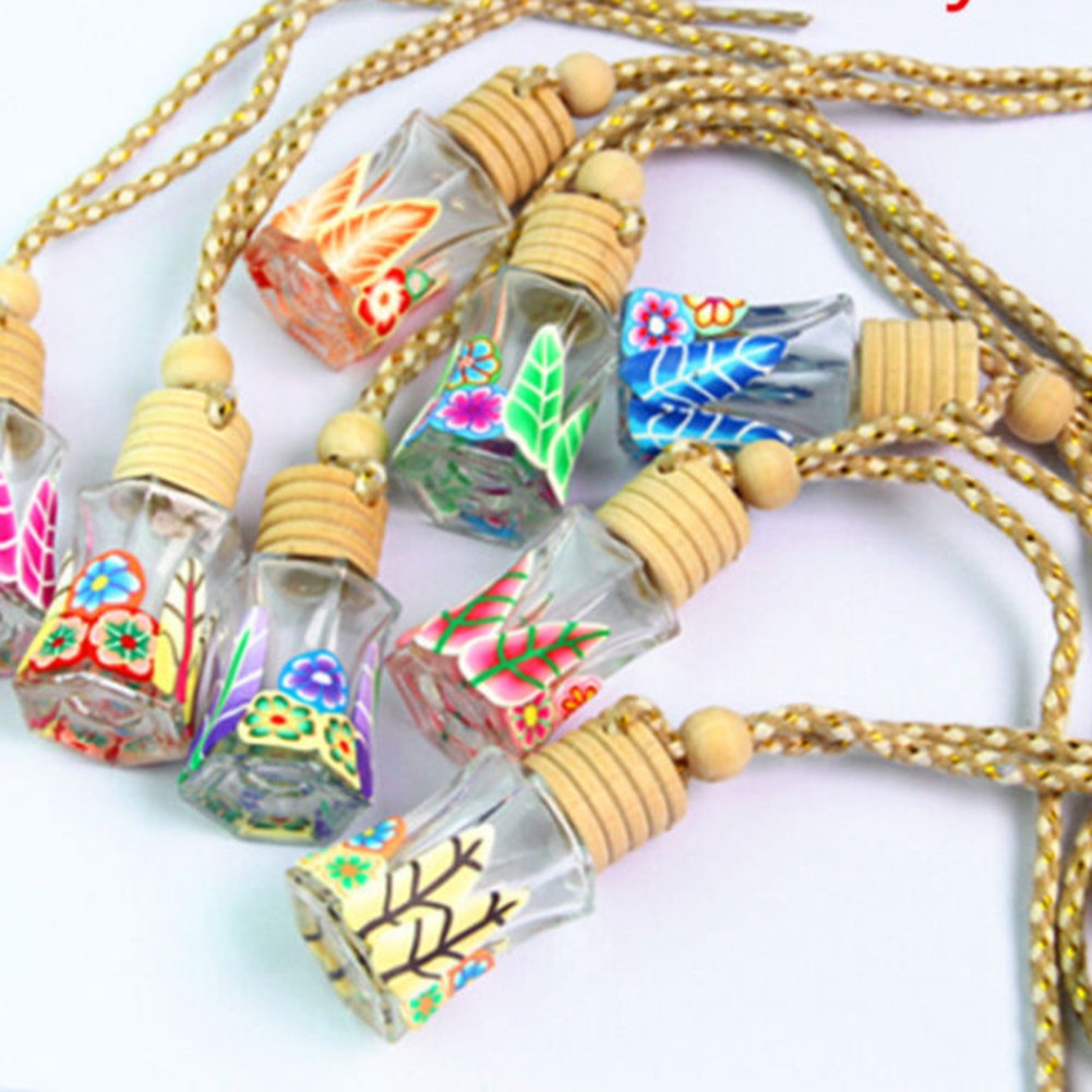 Bình Đựng Nước Hoa Treo Xe Hơi In Họa Tiết Gothic