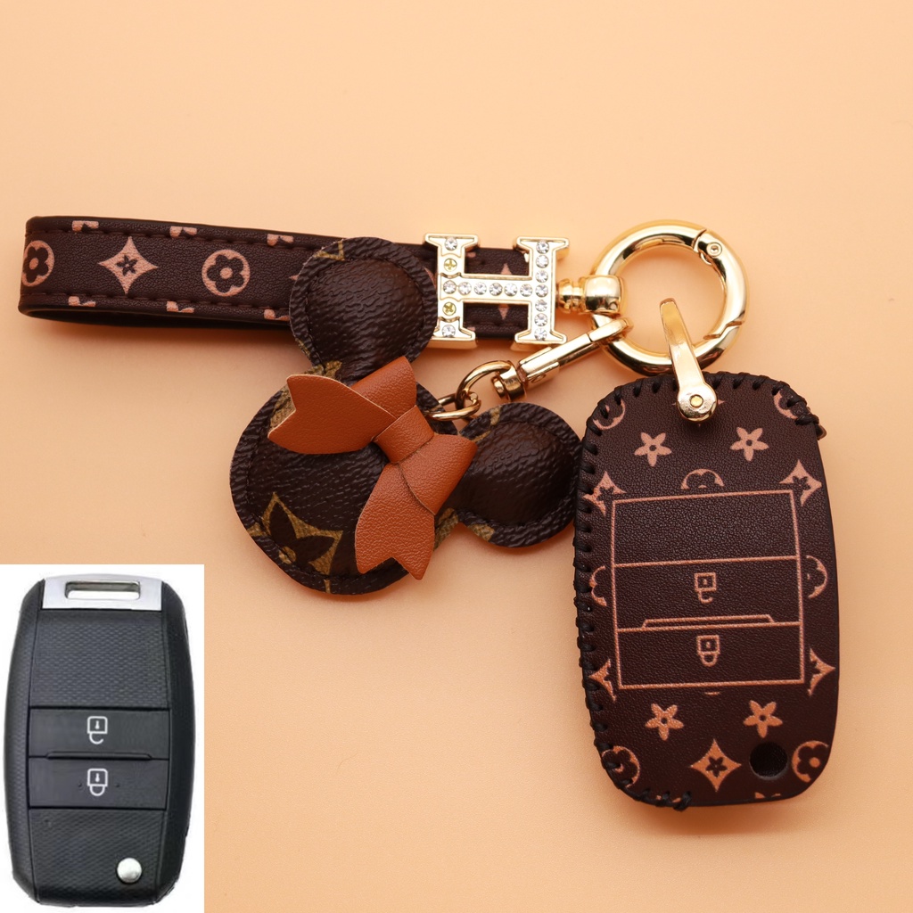 Vỏ Da Bảo Vệ Chìa Khóa Xe Hơi Kia K5 / Sorento / Forte