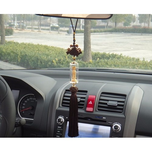 Dây Treo Xe Ô Tô Tượng Phật Bà Quan Âm 3 Mặt - Dây Treo Trang Trí Ô Tô Gương CARZONE.TOP