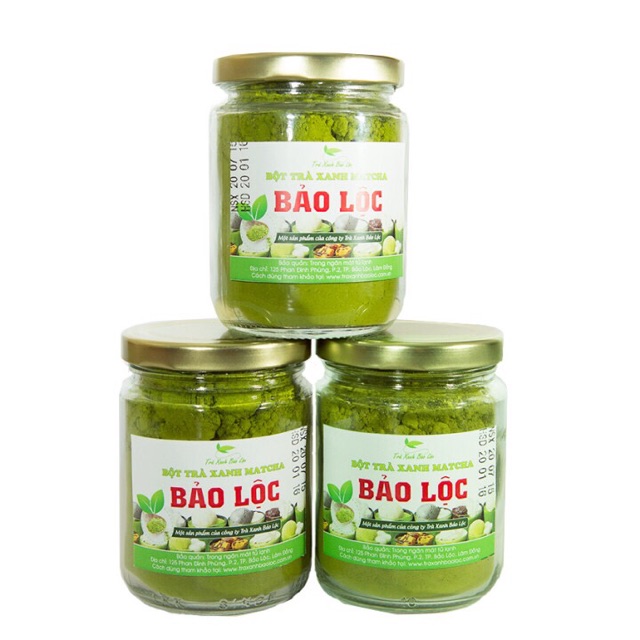 Bột Trà Xanh Matcha Bảo Lộc 200g- Đặc sản Cô Cự