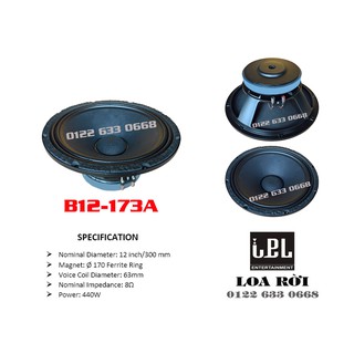 Loa bass rời IPL Bass 30 phi 170 C63 XN B12-173A (1 chiếc)