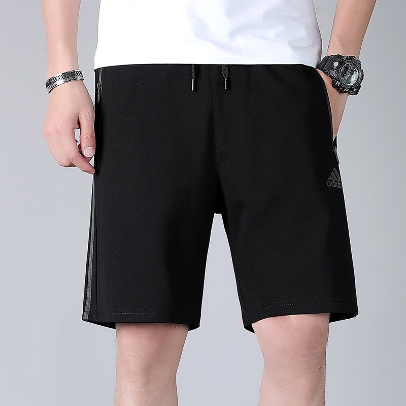 Quần ngắn thể thao Adidas vải cotton dây rút thời trang cho nam