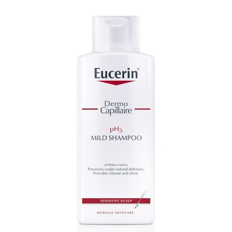 DẦU GỘI DỊU NHẸ CHO DA ĐẦU NHẠY CẢM EUCERIN DERMO CAPILLAIRE PH5 MILD SHAMPOO 69653 ( CHAI 250ML )
