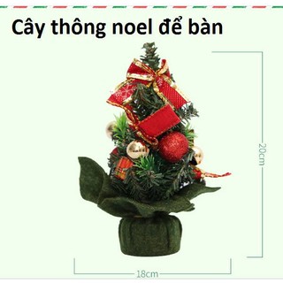 Cây thông noel mini để bàn