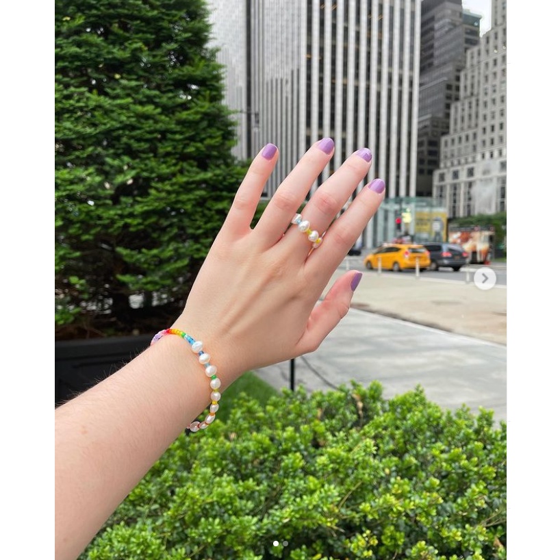 Vòng Tay Chuỗi Hạt Màu Macaron Phong Cách Bohemian Thời Trang Cho Nữ