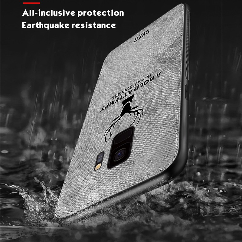 Ốp lưng hình nai sừng cho điện thoại Samsung Galaxy Note 9 8 S8 S9 S10 Plus s10e