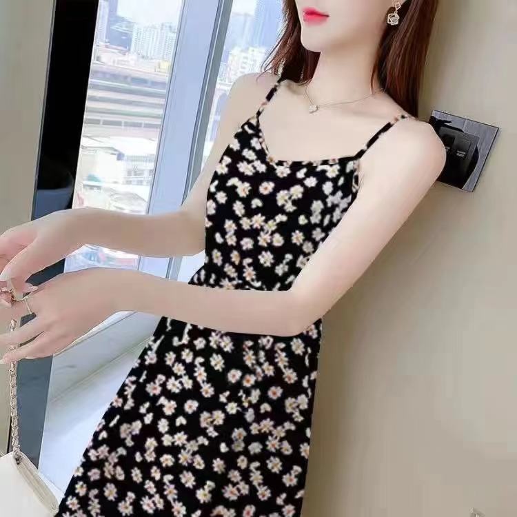 Đầm Hai Dây Dáng Dài In Họa Tiết Thời Trang Mùa Hè Hàng Mới Dành Cho Bạn Nữ