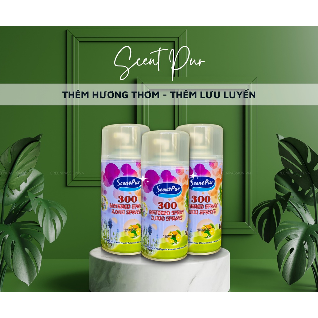 Bộ 3 chai nước hoa xịt phòng ScentPur 300ml