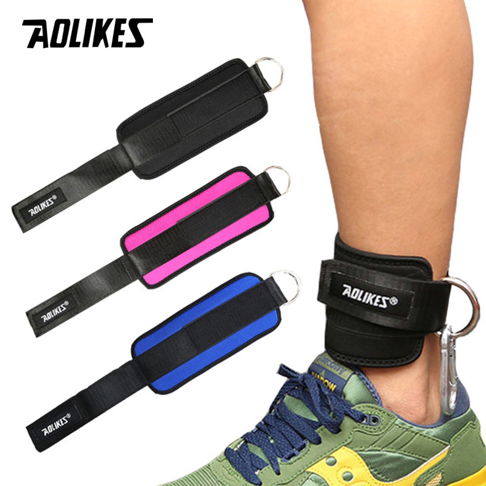 Bộ 2 dây đai quấn cổ chân tập gym AOLIKES A-7129 hỗ trợ tập mông đùi leg wight training foot ring