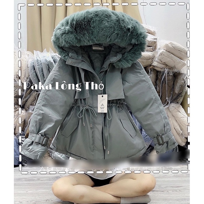 ÁO PHAO PARKA LÔNG THỎ LÓT LÔNG