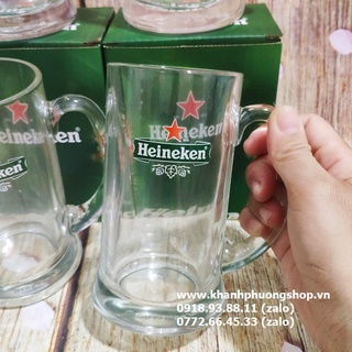 ly uống bia heineken nhập khẩu Ý - ly uống bia heineken