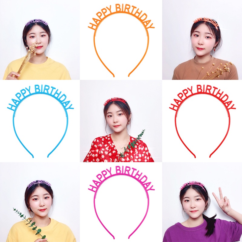 Bờm Sinh Nhật Happy Birthday Dễ Thương Nhiều Màu