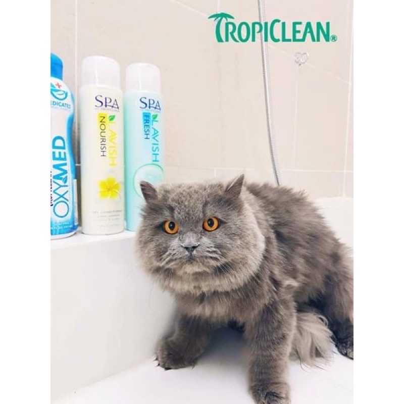 Sữa Tắm Spa Cho Chó Mèo Lavish By Tropiclean Cao Cấp Chai 473ml