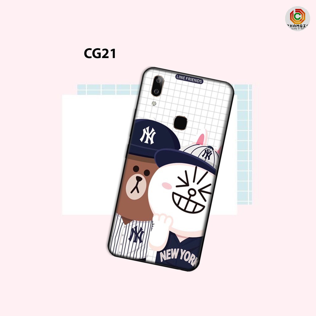 Ốp lưng inhình Vivo V9/V9 youth BST Gấu/ in theo yêu cầu