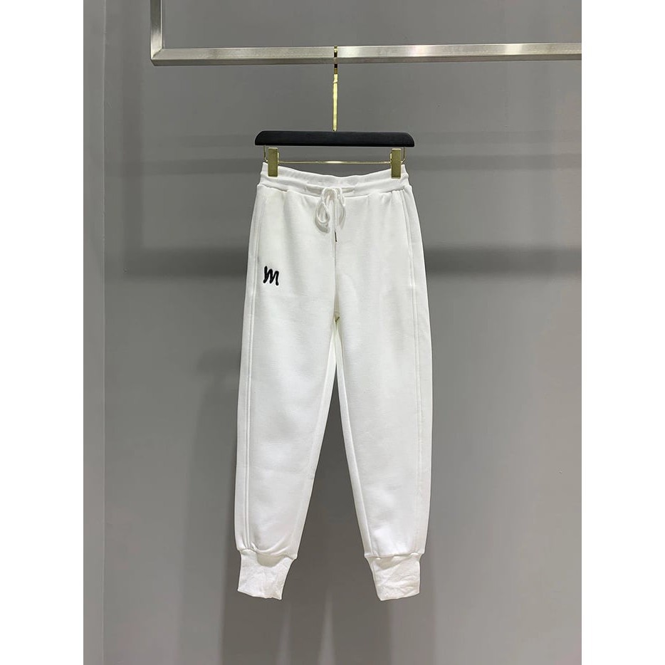 Quần Jogger Thể Thao Nữ in Chữ Bo Gấu vải Da Cá 60