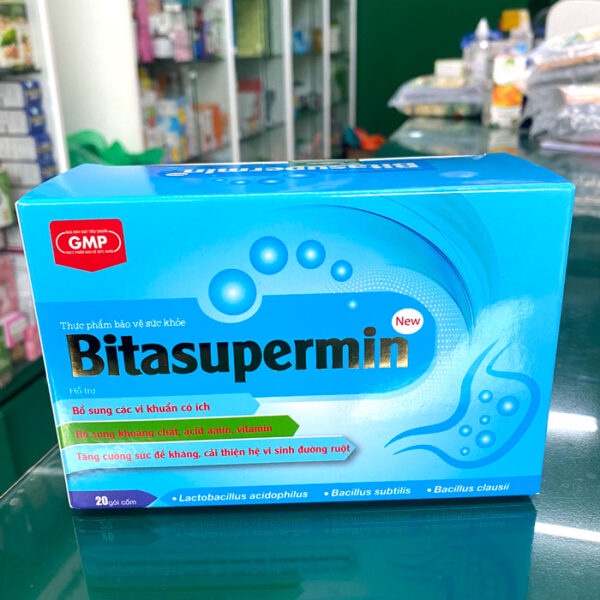 Bitasupermin New công dụng hỗ trợ bổ sung một số acid amin, vitamin, các vi khuẩn có ích, khoáng chất, h