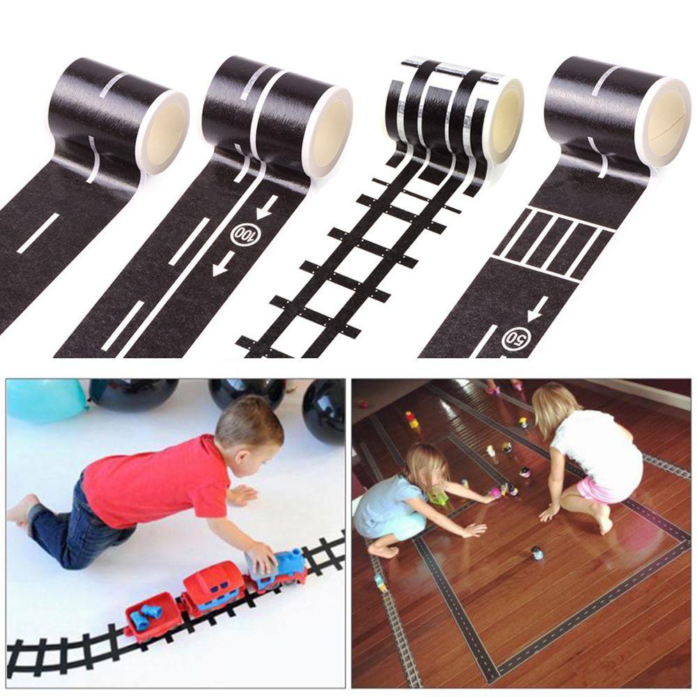 Bộ Đồ Chơi Xếp Hình Đường Ray Xe Hơi Gồm 4 Mảnh Ghép DIY