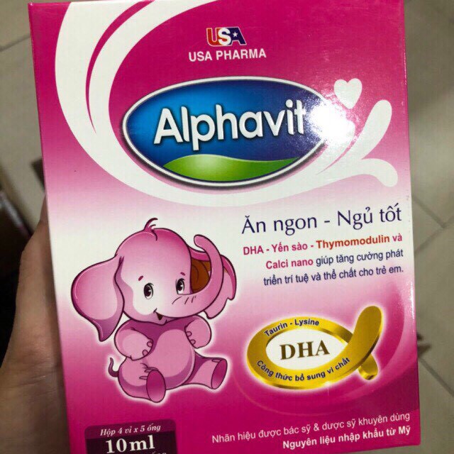 ALPHAVIT ĂN NGON giúp bé ăn ngon ngủ tốt ,bé thông minh ,tăng cường miễn dịch cho bé - Nhà thuốc Nhật Thành