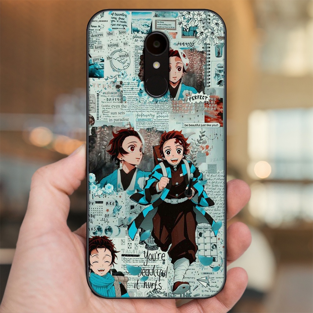 Ốp lưng Xiaomi Redmi 5 viền đen in hình Tanjiro Kimetsu No Yaiba