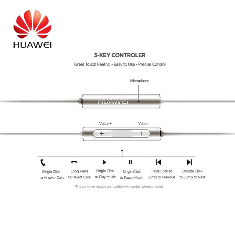 Tai Nghe Nhét Tai Huawei Am116 Android cổng 3.5mm