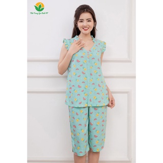 Bộ lanh việt thắng quần lửng áo cánh tiên