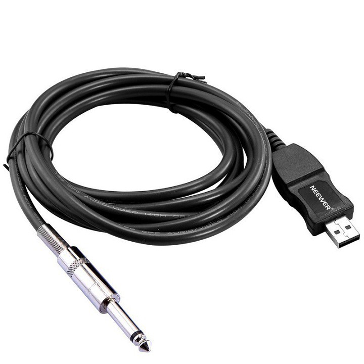 Cáp USB Guitar: dùng Kết Nối Đàn Guitar Với Máy Tính Để Thu Âm 3 Mét - Cáp USB Guitar
