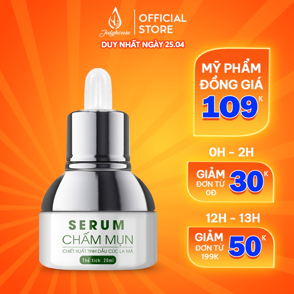 Serum chấm mụn Cúc La Mã 5ml/ 20ml JULYHOUSE, sạch mụn thêm tự tin