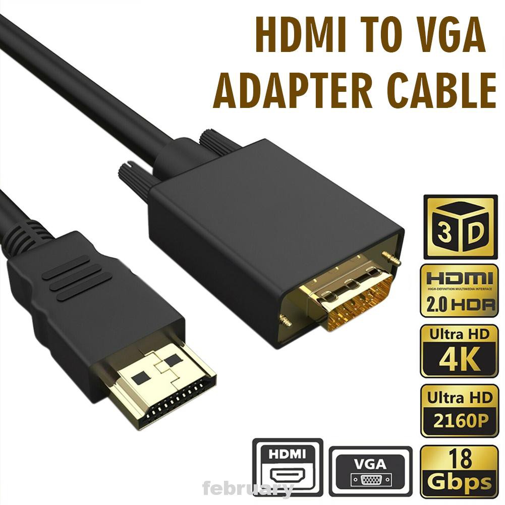 DVD Cáp Chuyển Đổi Hdmi Sang Vga 6ft 1080p Cho Pc Tv | BigBuy360 - bigbuy360.vn