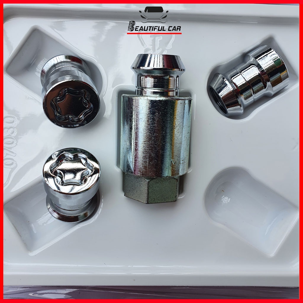 Bộ Ốc Chống Trộm Lốp Xe, Larang Chính Hãng TOYOTA, An Toàn, Đúng Tiêu Chuẩn Toyota, Phù Hợp Mọi Loại Xe Ô Tô