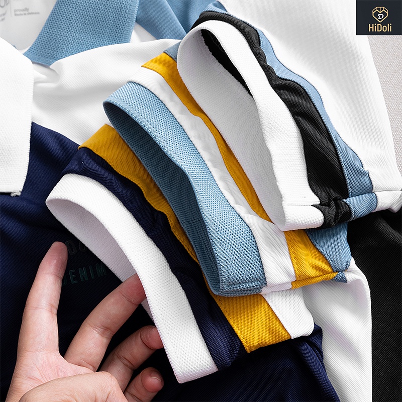 Áo polo nam cổ bẻ cộc tay, Áo thun nam cổ bẻ vải cá sấu Cotton co giãn 4 chiều chuẩn from PL05