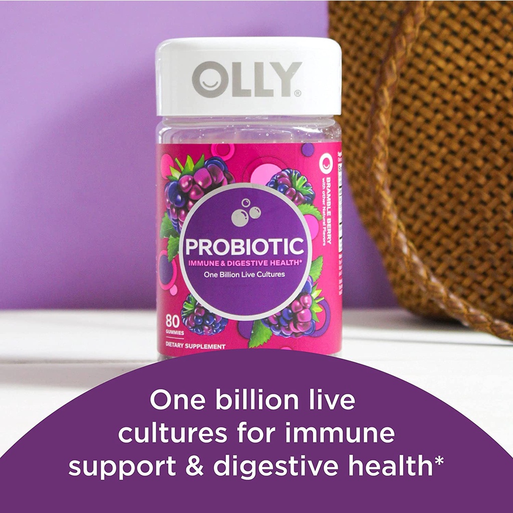 [DATE 09/2022] OLLY PROBIOTIC 80 GUMMIES (80 VIÊN)