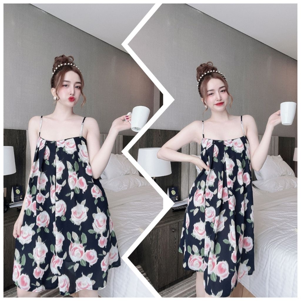 Váy ngủ sexy ❣️FREE SHIP❣️ Đầm ngủ sexy Chất Siêu Mát Dáng Siêu Xinh &lt;80kg