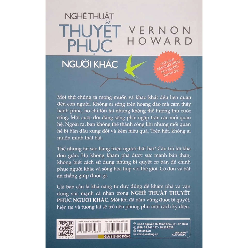 Sách - Nghệ Thuật Thuyết Phục Người Khác(Vernon Howard - văn lang)