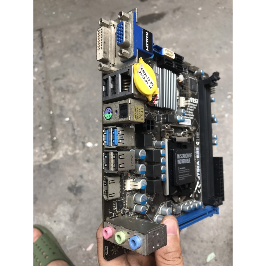 Main MSI B75I B75 2 khe ram ddr3 socket 1155 mainboard bo mạch chủ máy tính PC B75IA E33 ITX 17x17 MS 7733,e5300