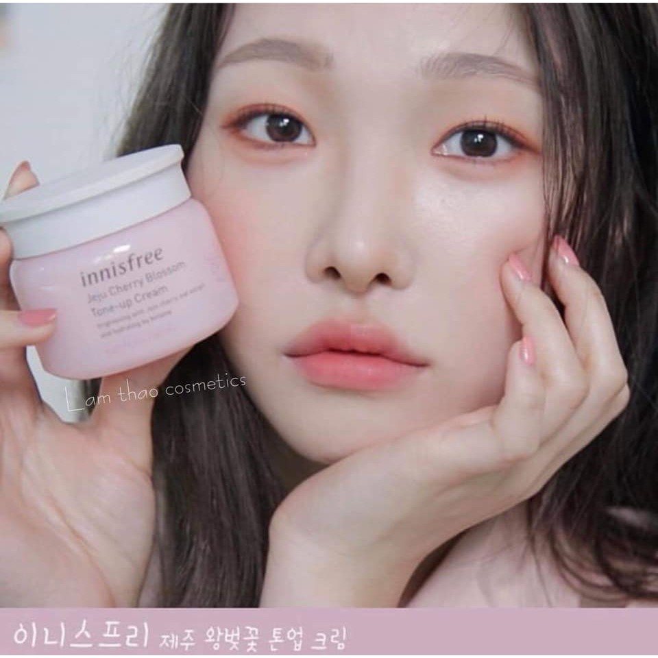 Combo 10 Gói [Sample 1ml] Kem Dưỡng Trắng Da Nâng Tone Tức Thì Innisfree Jeju Cherry Blossom Tone Up Cream | BigBuy360 - bigbuy360.vn