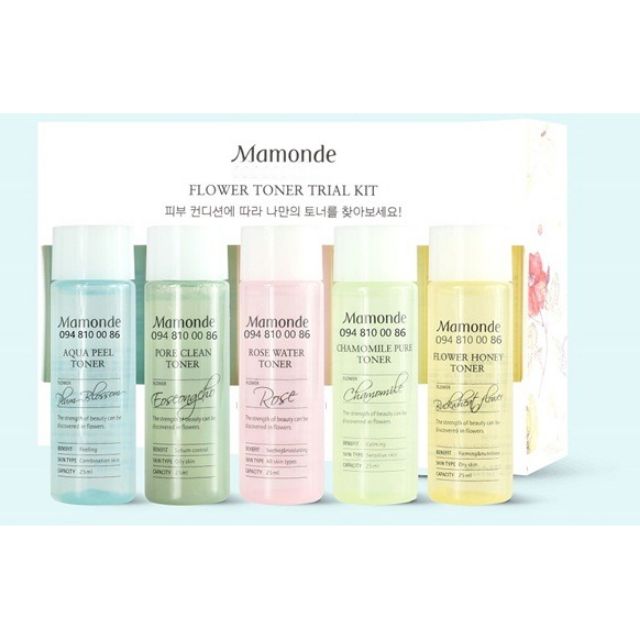 Set nước hoa hồng Mamonde