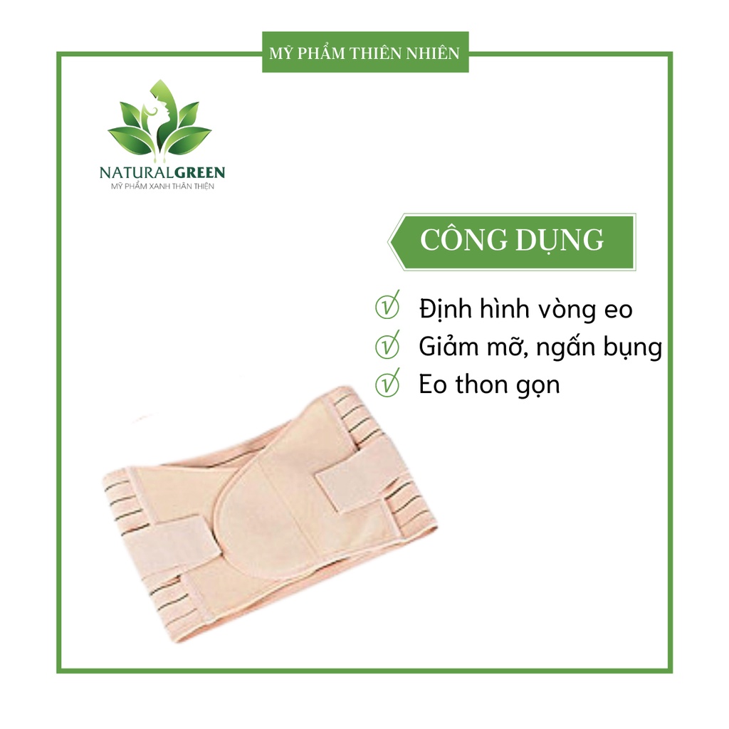 Đai nịt bụng 2 lớp giảm eo cho eo thon gọn, thoải mái
