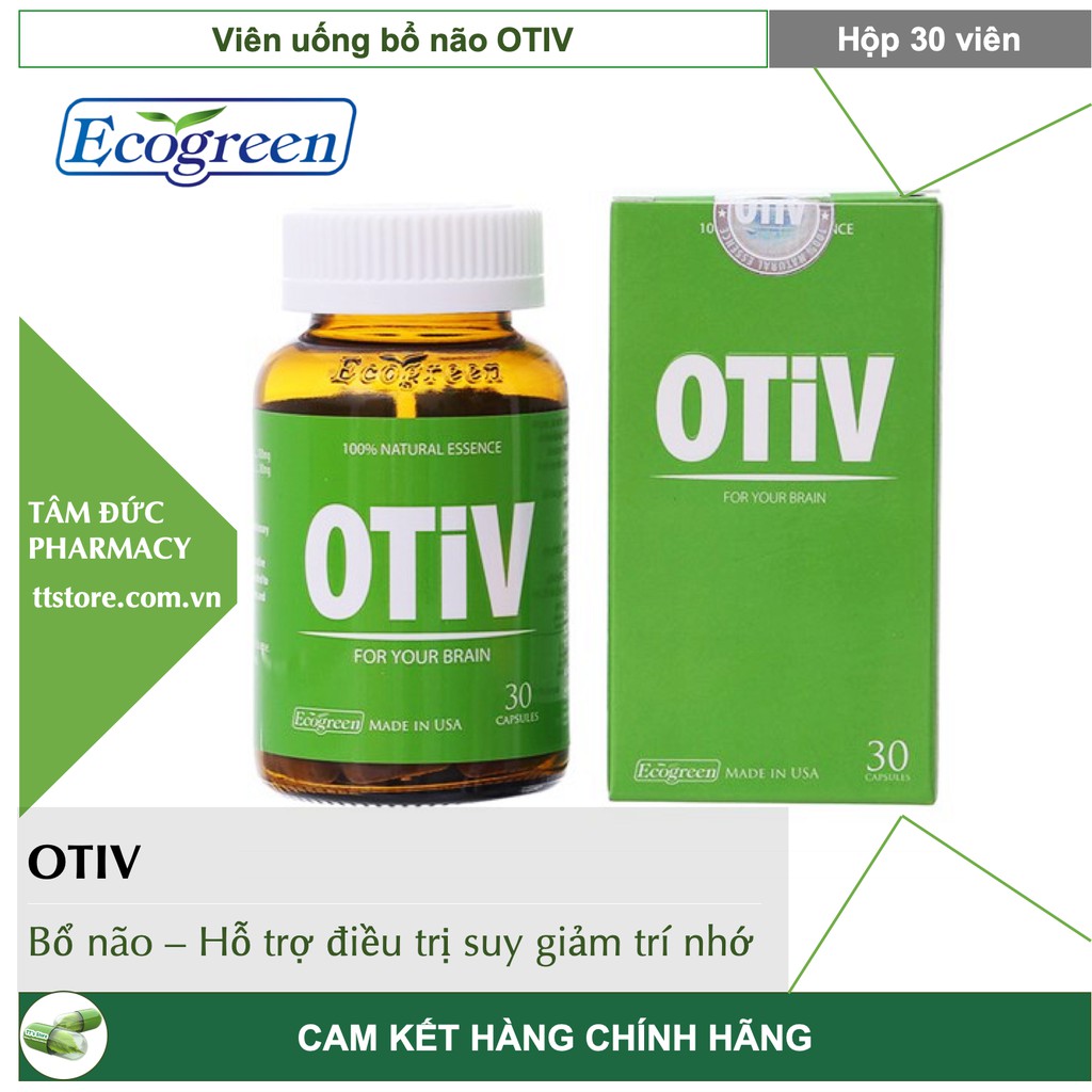 OTIV  - Hỗ trợ cải thiện mất ngủ, đau nửa đầu, tăng cường trí nhớ