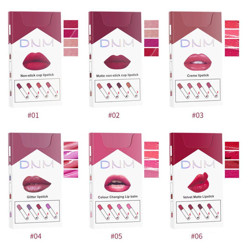 LAY Set 4 Son Lì Chống Nước Chống Dính Cốc Thay Đổi Màu Sắc Theo Nhiệt Độ Độc Đáo