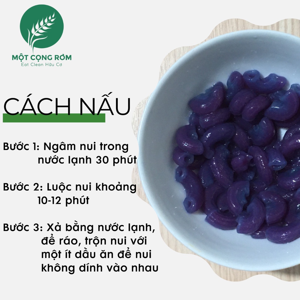 Nui khoai lang tím Fuma 500gr, nui giảm cân, ăn kiêng 100% thành phần tự nhiên, người lớn, trẻ em đều ăn tốt